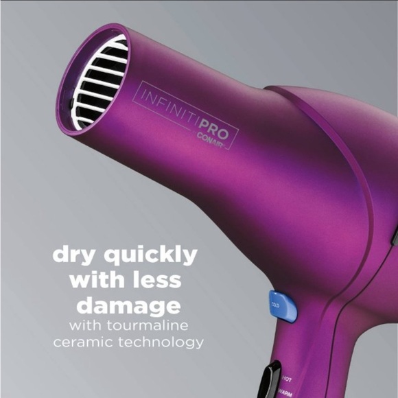 InfinitiPRO by Conair Quick Styling Salon Hair Dryer 3-Heat & 2-Speed setting. - Picture 2 of 5